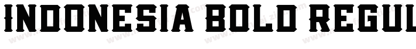 Indonesia Bold Regul字体转换